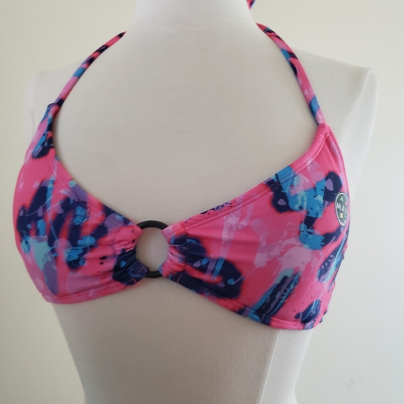 MAUI & Sons NWOT 2pc Halter Swim Suit High Rise Bottom - S - Picture 10 of 12